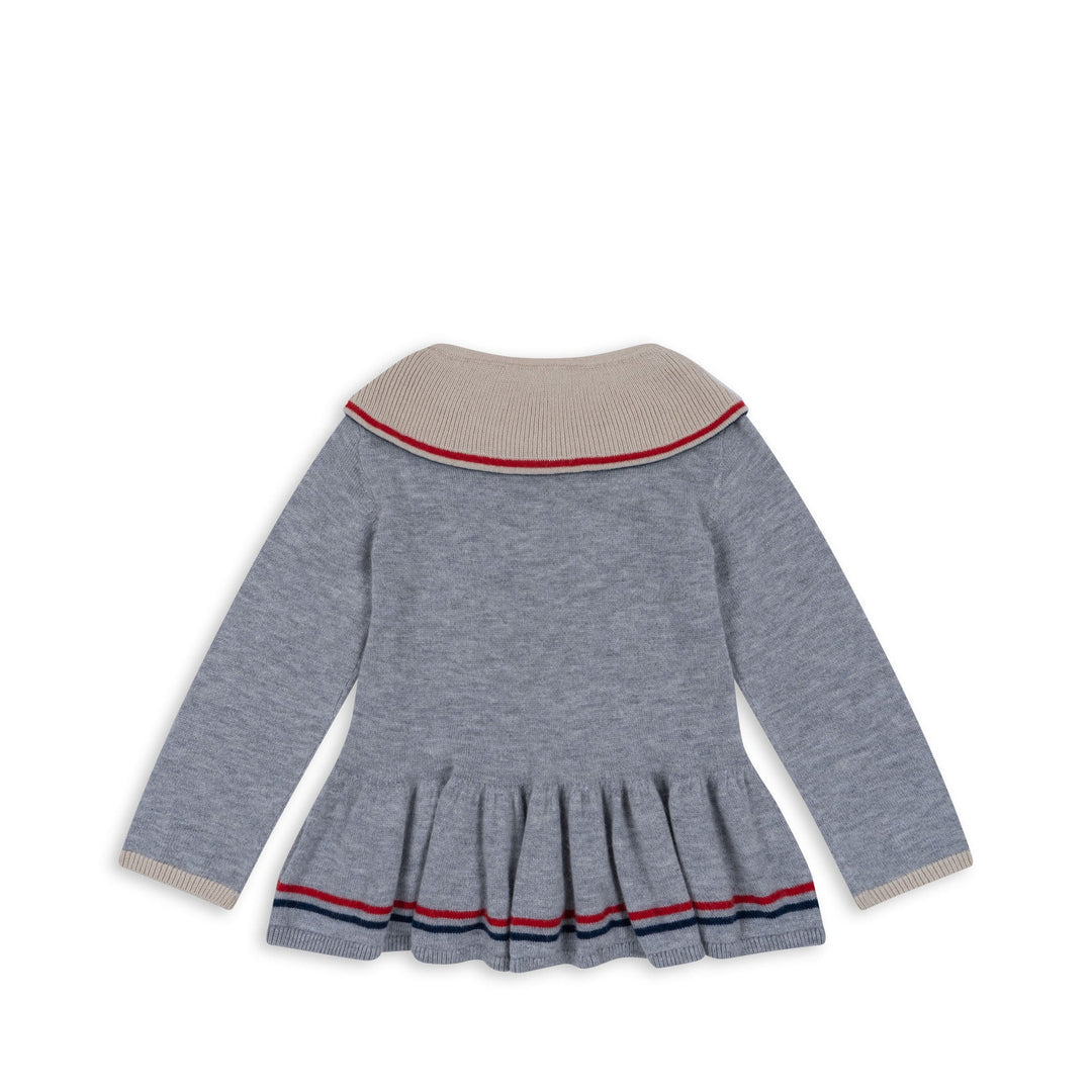 [Konges slojd] Maxime Strickkragenbluse – Herzstreifen