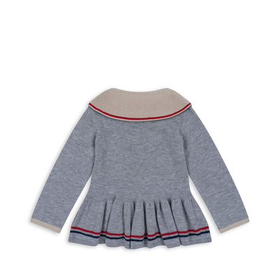 [Konges slojd] Maxime Knit Collar Blouse - Heart Stripe