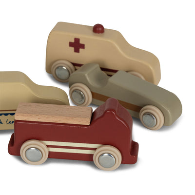 [Konges slojd] Wooden Mini Cars 9Pcs FSC