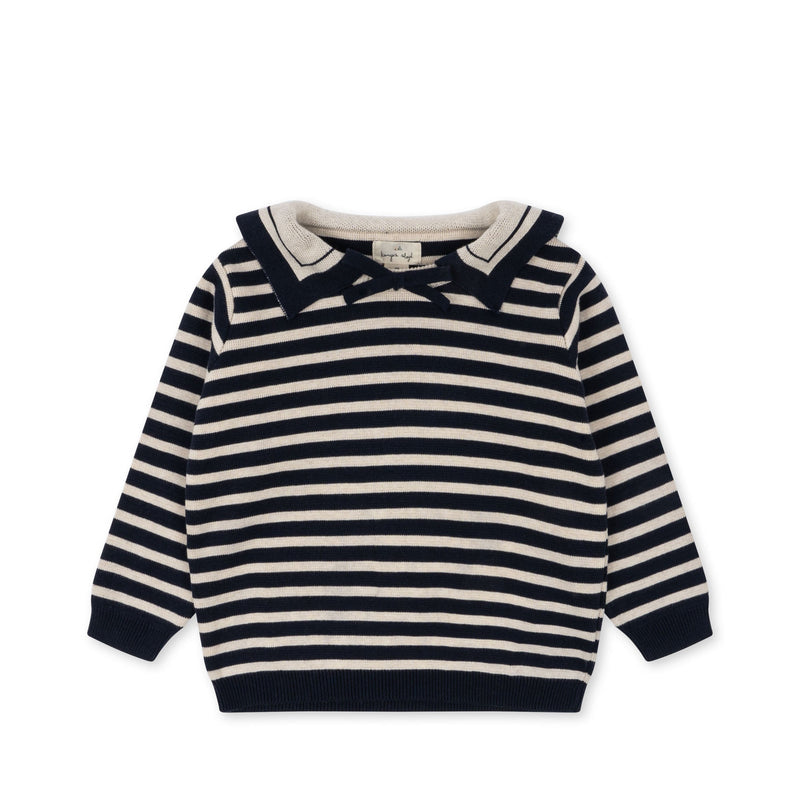 [Konges slojd] Seala Knit Blouse - Blue Stripe