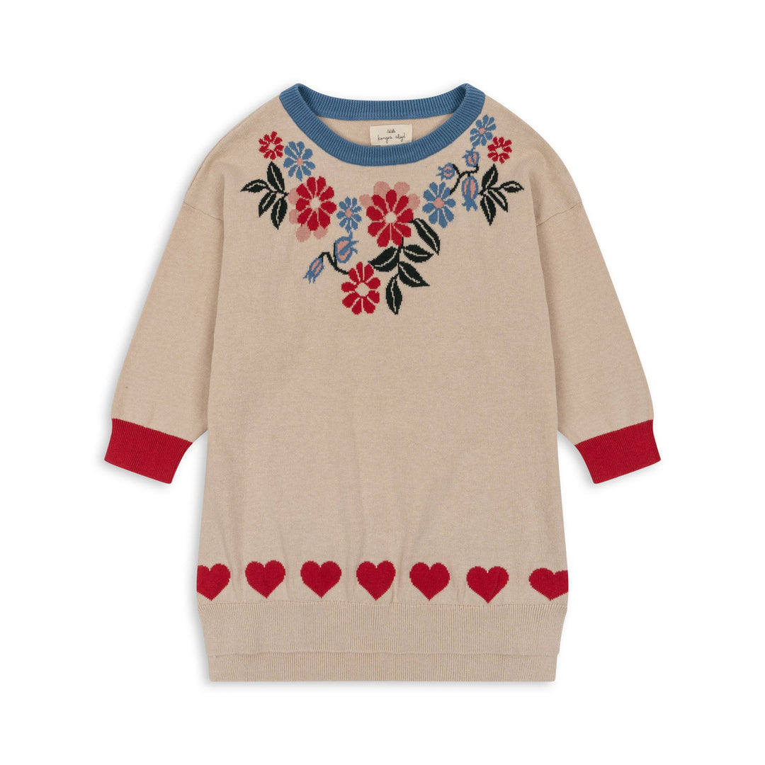 [Konges slojd] Eli Strickkleid GOTS - Blume