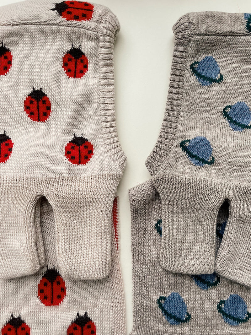 [Konges slojd] Belou Knit Balaclava - Ladybug