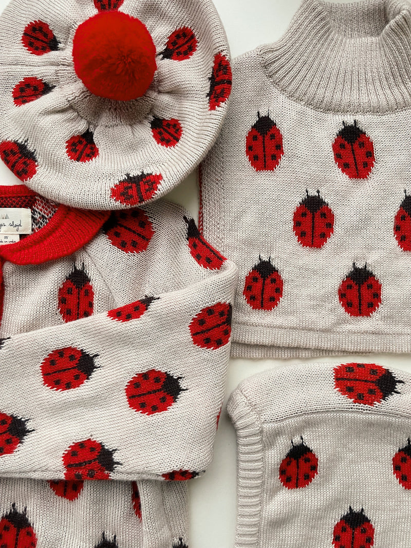 [Konges slojd] Belou Knit Neckwarmer - Ladybug