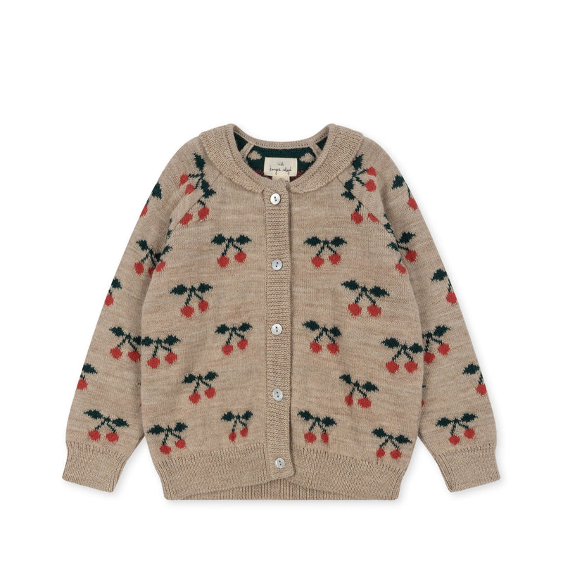 [Konges slojd] Belou Cherry Knit Cardigan