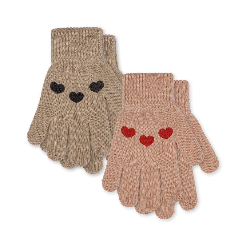 [Konges slojd] Christmas 2Pack Gloves - Christams Hearts