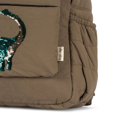 [Konges slojd] Juno Quilted Sequin Backpack Midi - Dino