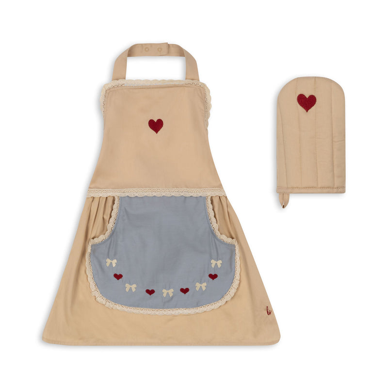 [Konges slojd] Kids Apron Scallop - Smoke Gray