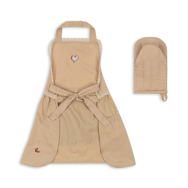 [Konges slojd] Kids Apron Scallop - Smoke Gray