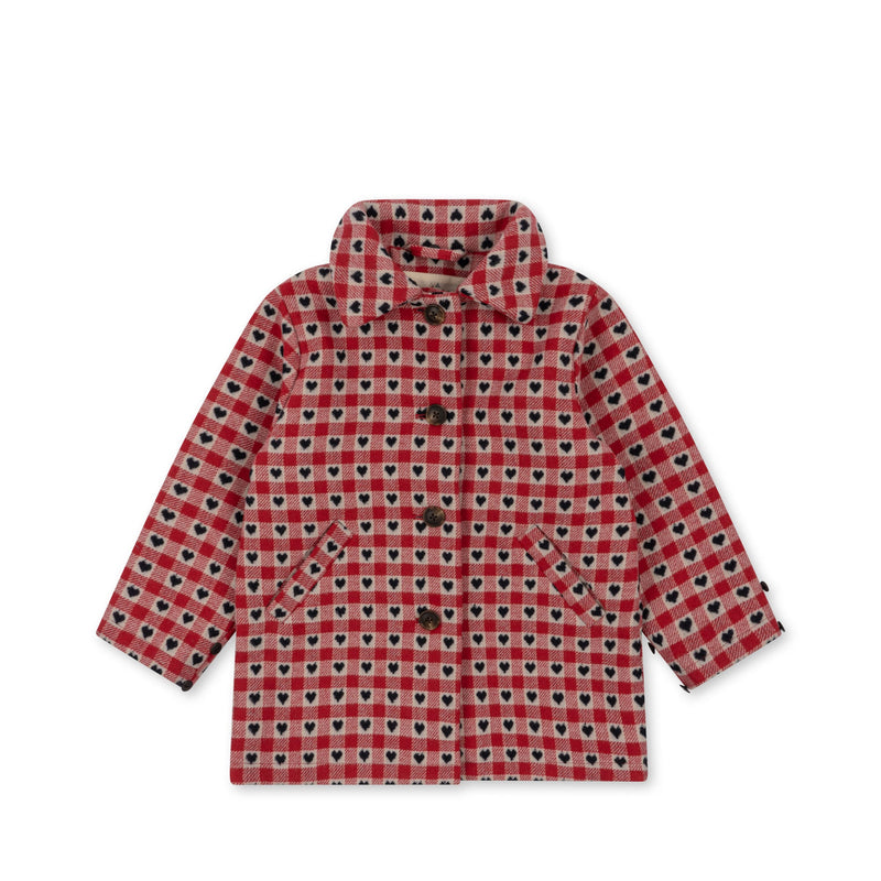 [Konges slojd] Nela Coat – Red Dahlia Check