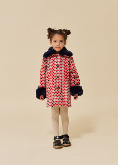 [Konges slojd] Nela Coat – Red Dahlia Check