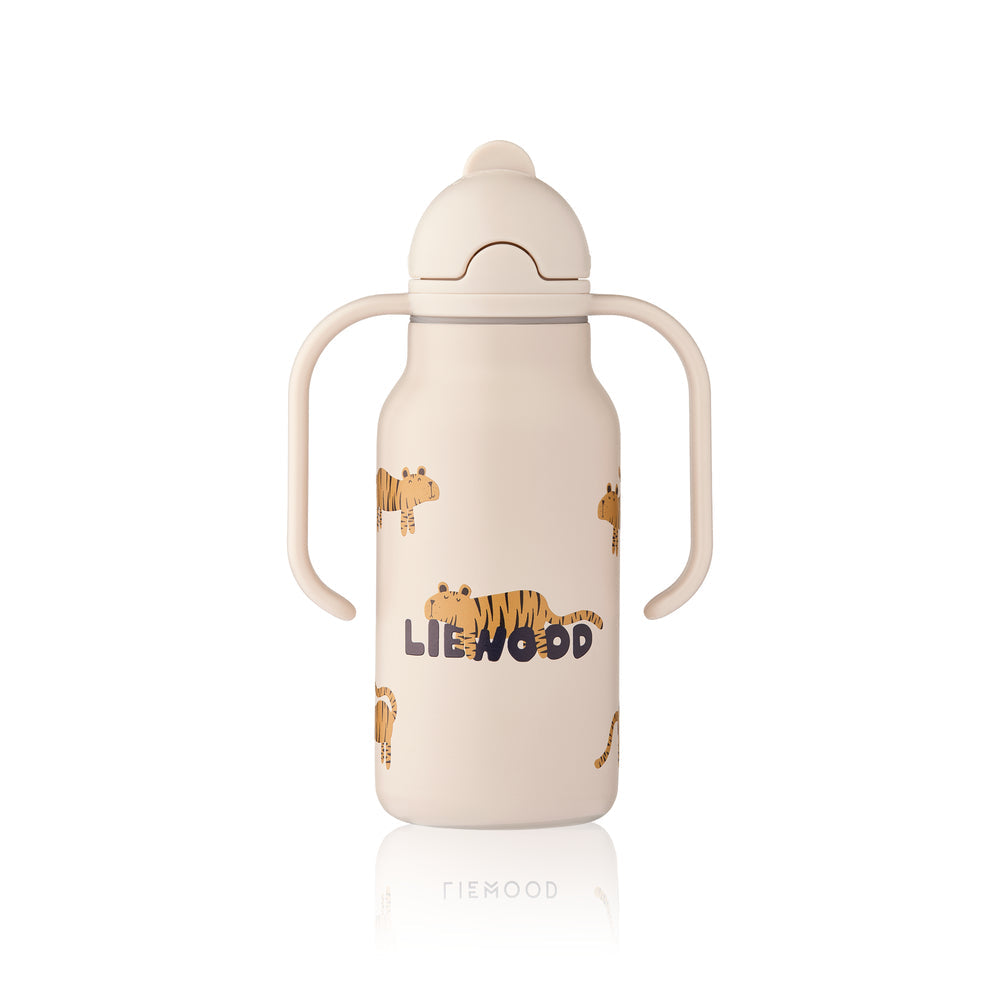 [Liewood] Kimmie Steel Water Bottle 250ml - Tiger/Sandy