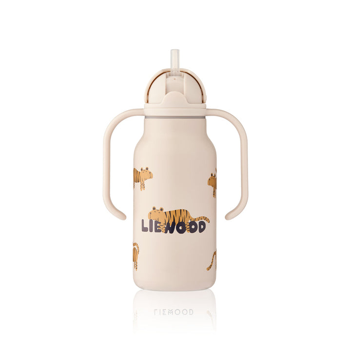 [Liewood] Kimmie Steel Water Bottle 250ml - Tiger/Sandy