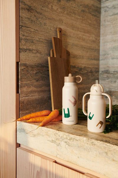 [Liewood ] Falk water bottle 350ML - Bunny / Sandy