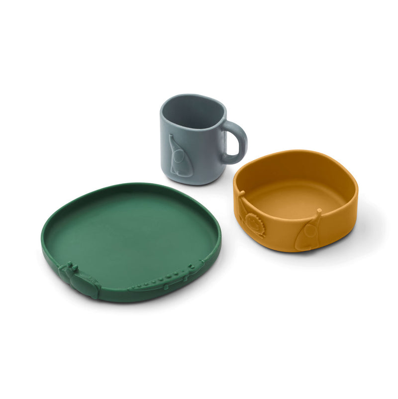 [Liewood] Kine Silicone tableware 3pack (3types)