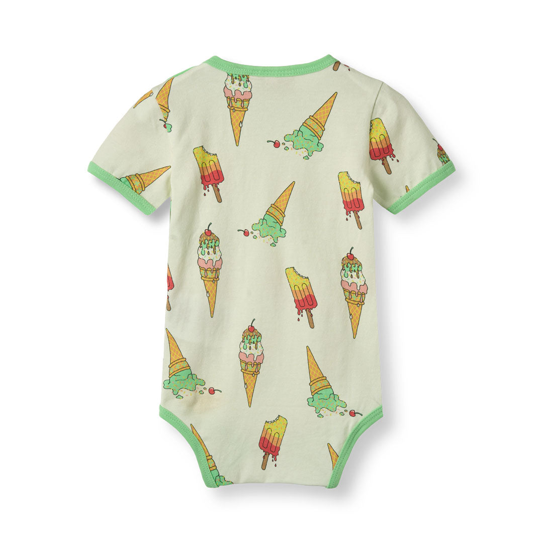 [Smafolk] Short Sleeved Baby Body With Ice Cream