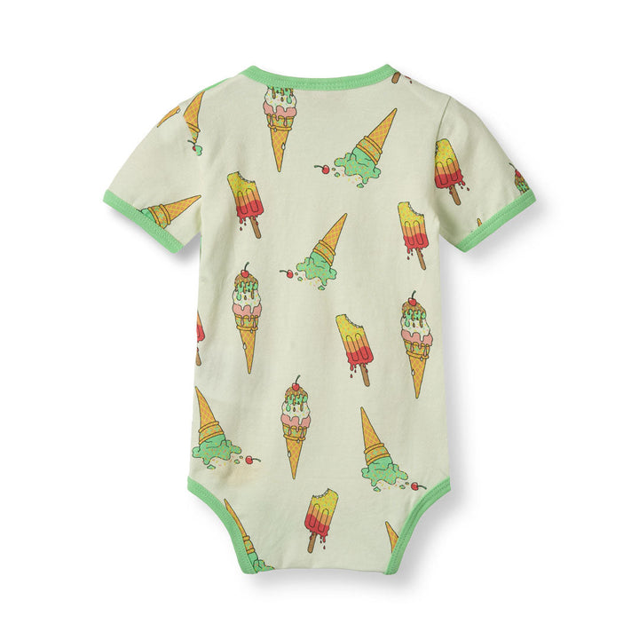 [Smafolk] Short Sleeved Baby Body With Ice Cream