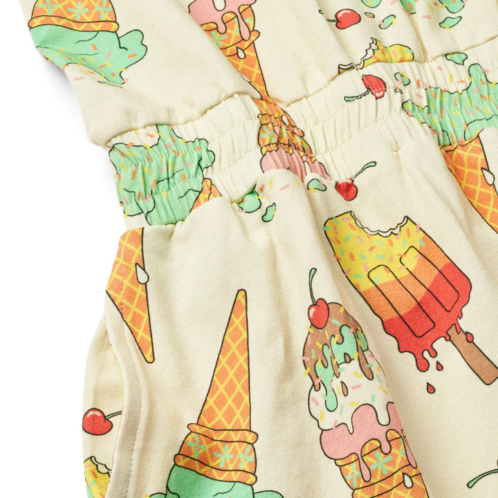 [Smafolk] Short-sleeved dress with ice cream