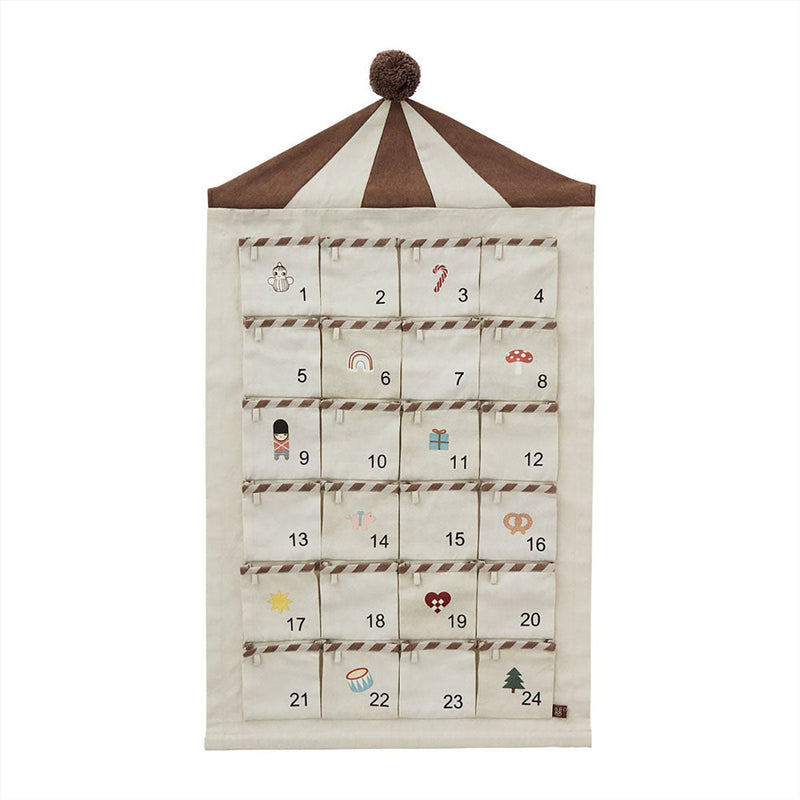 [OYOY] Circus Advent Calendar - Beige / Brown