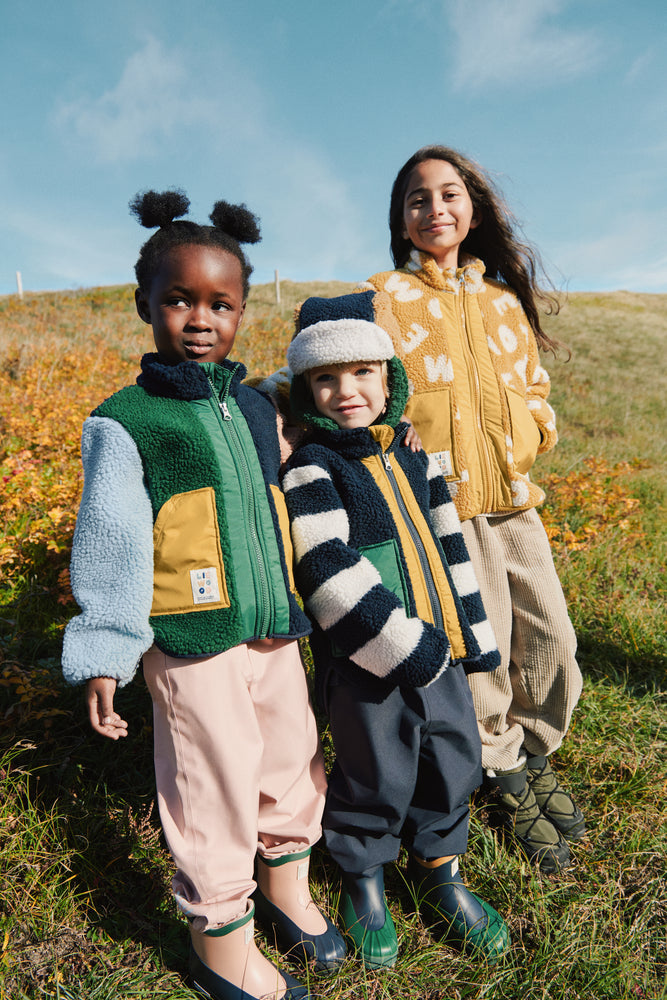 [Liewood] Noam Pile Jacket - Garden Green Multi mix