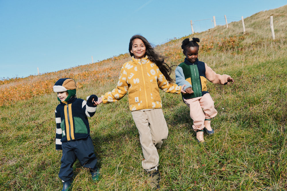 [Liewood] Noam Pile Jacket - Garden Green Multi mix