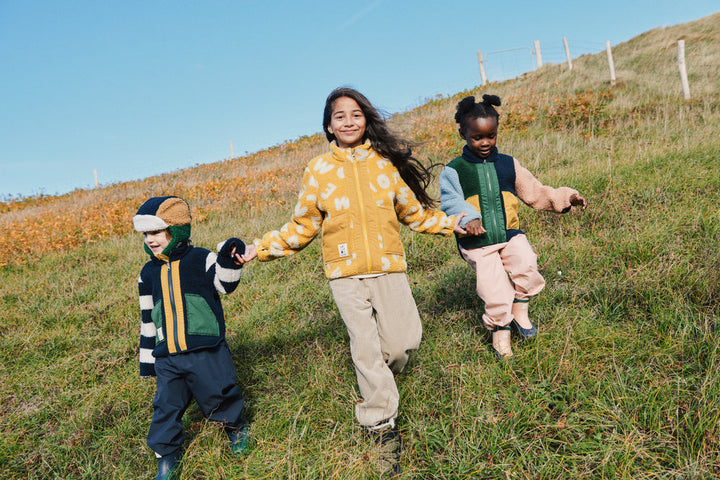 [Liewood] Noam Pile Jacket - Garden Green Multi mix