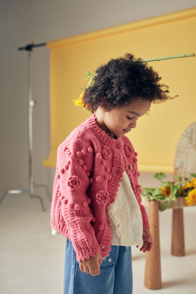 [Louise misha] Cardigan Sandy - Candy Pink