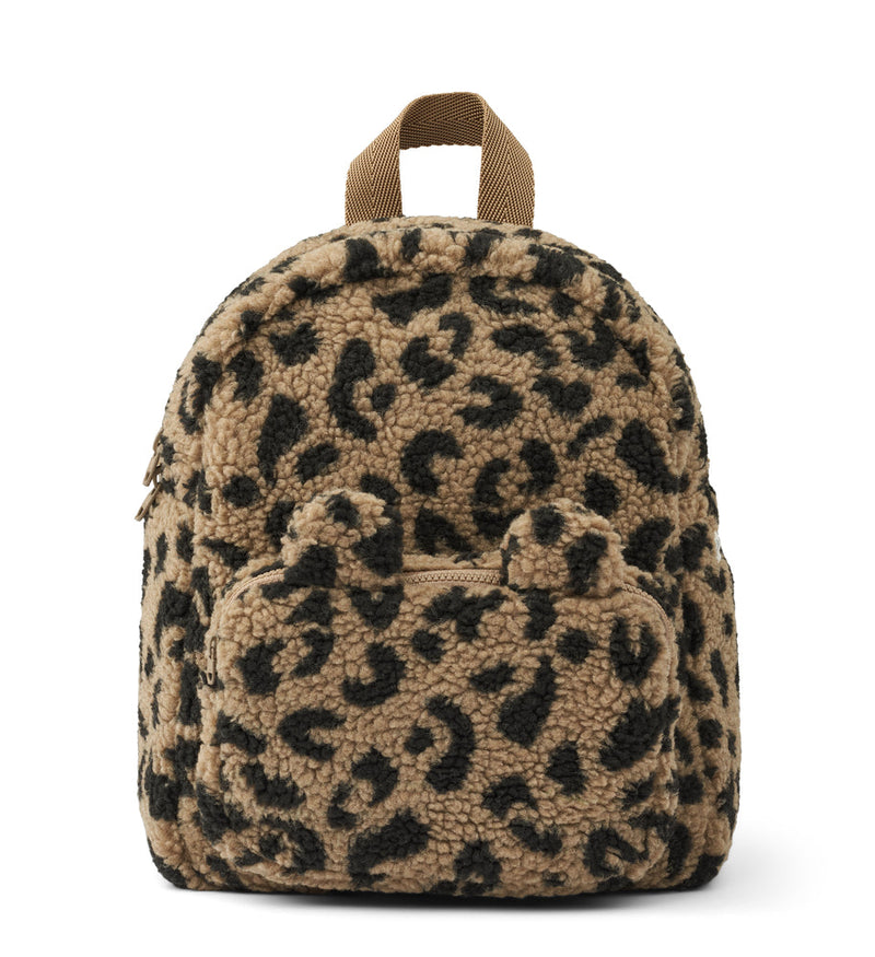 [Liewood] Allan Pile Backpack With Ears -  Leo Oat / Black Panther