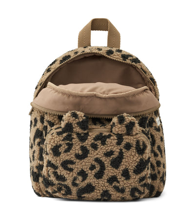 [Liewood] Allan Pile Backpack With Ears -  Leo Oat / Black Panther