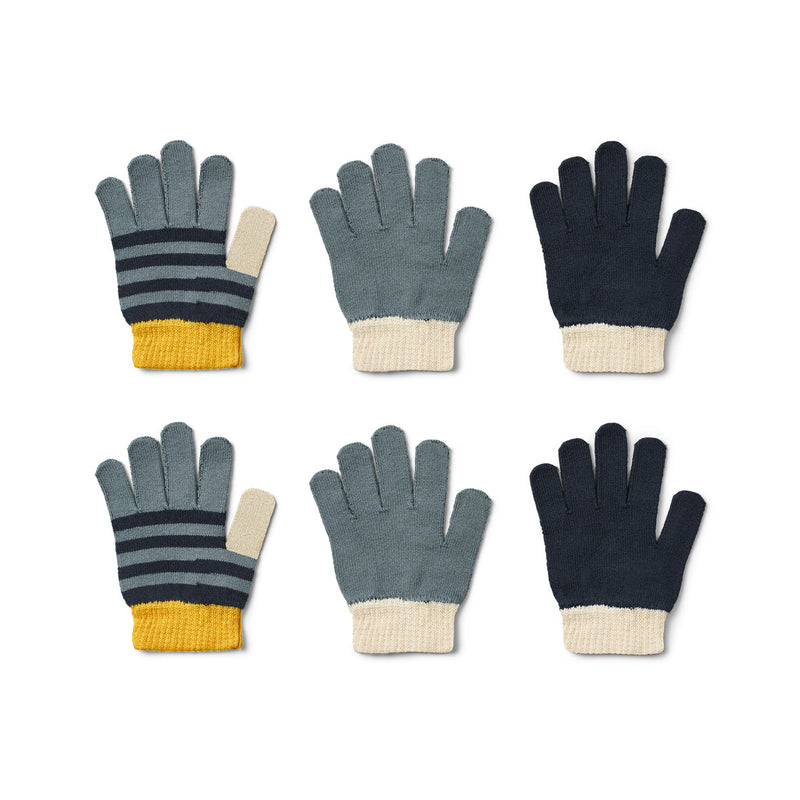 [Liewood] Gamma Baumwoll-Fingerhandschuhe 3er-Pack