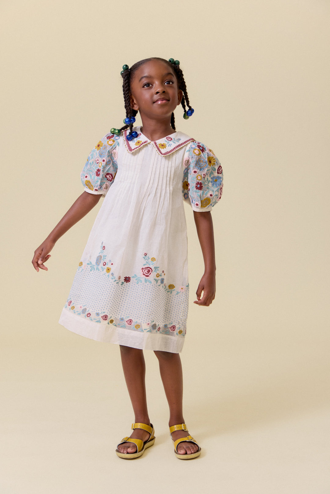 [Lali Kids] Sofie Dress in Organdy - Antique White