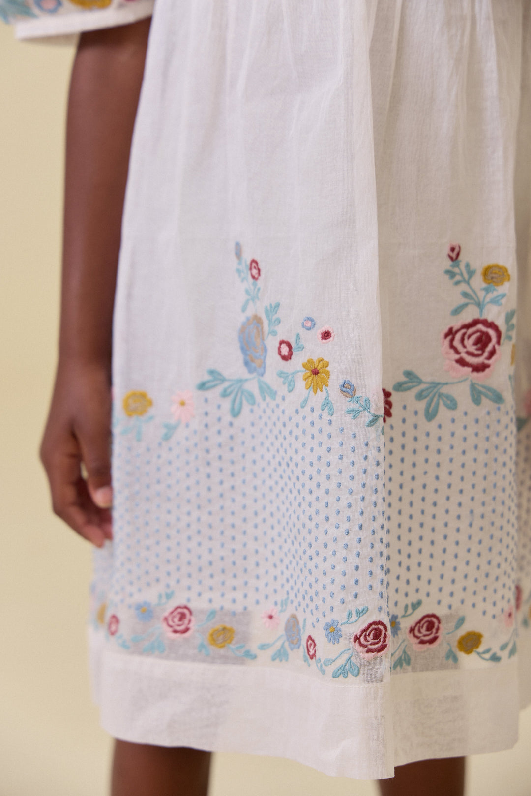 [Lali Kids] Sofie Dress in Organdy - Antique White
