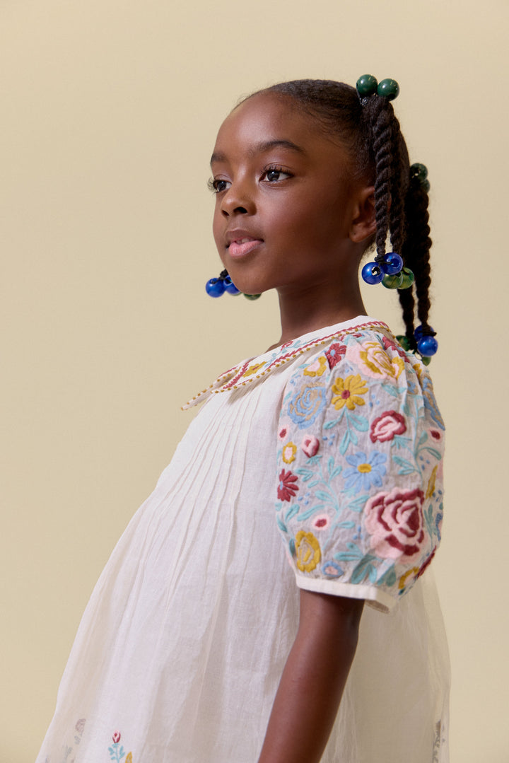 [Lali Kids] Sofie Dress in Organdy - Antique White