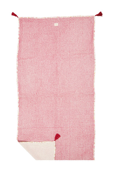 [Louise Misha] Beach Towel Lanita Cotton Waffle -Pink