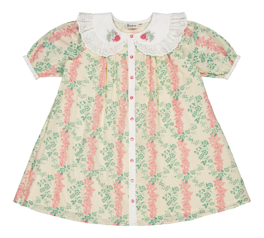 [Bachaa] Lemon Tree Robe Dress - Arabesque print