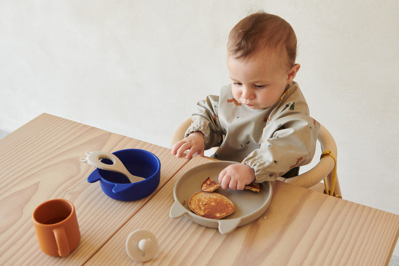 [Liewood] Vivi silicone tableware 4pack baby - Rabbit / Mist multi mix