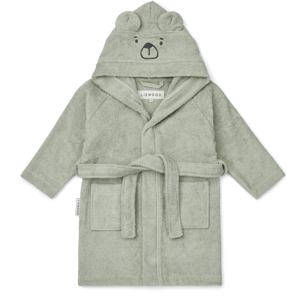 [Liewood] Lily Bear Bathrobe - Dove Blue