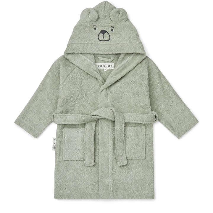 [Liewood] Lily Bear Bathrobe - Dove Blue
