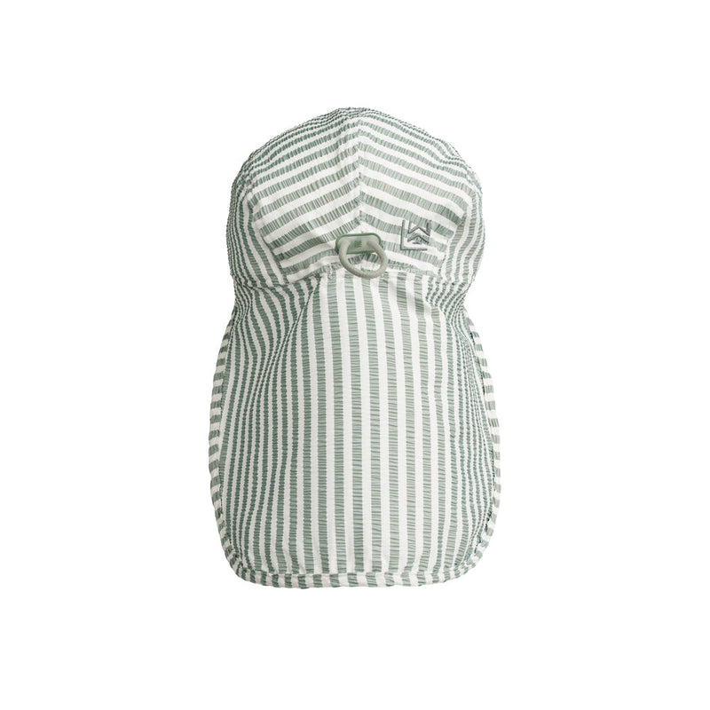 [Liewood] Lusio Seersucker Sun Hat - Y/D Stripe Perppermint / Cream