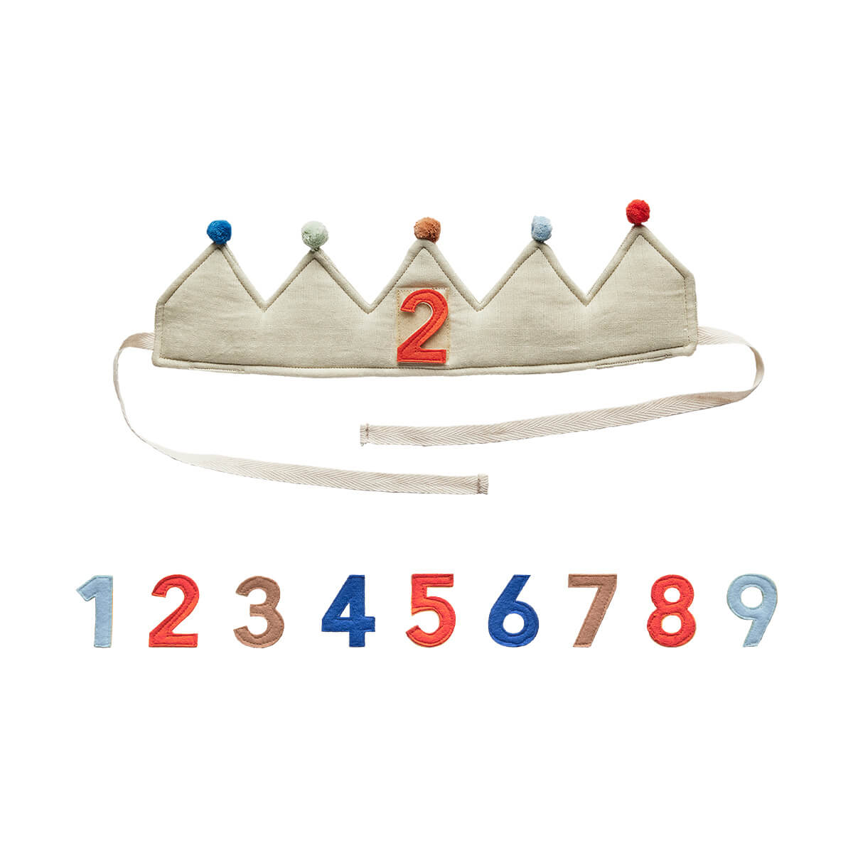 18-teiliges Einhorn-Geburtstagskrone-Set Für Kinder, Personalisierbar Mit Zahlen 0-9, Inkl. Happy Birthday-Banner, Rosa/blau