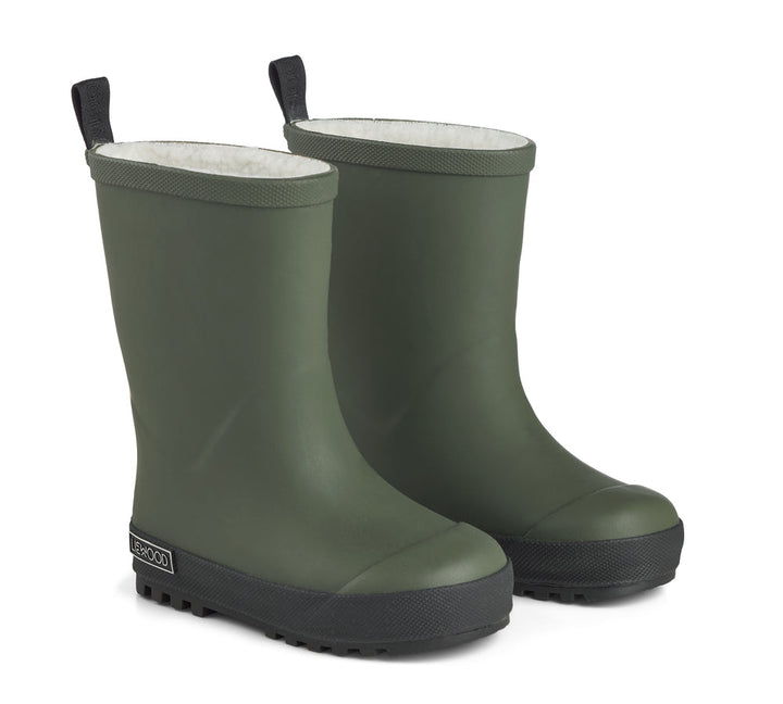 [Liewood] Mason Thermo Rain Boot - Hunter Green / Balck