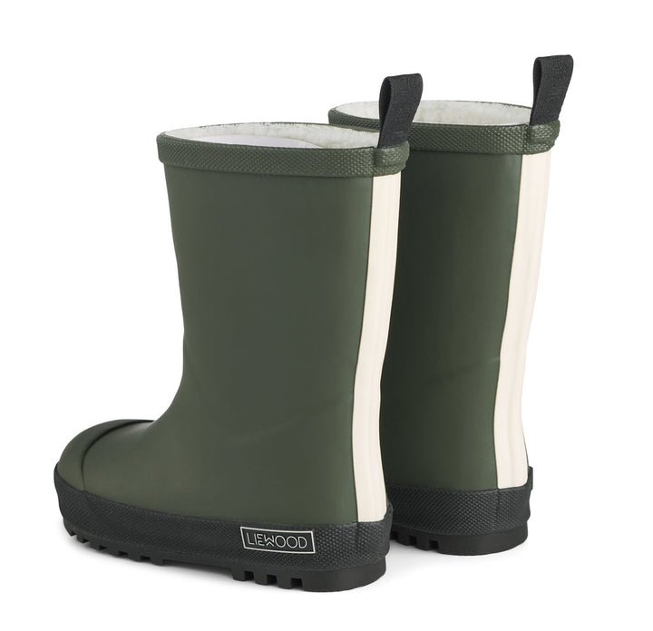 [Liewood] Mason Thermo Rain Boot - Hunter Green / Balck