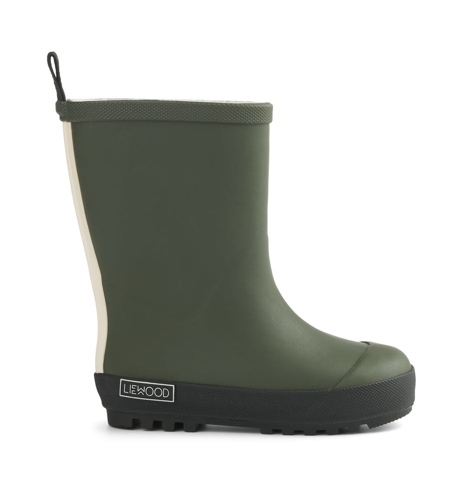 [Liewood] Mason Thermo Rain Boot - Hunter Green / Balck