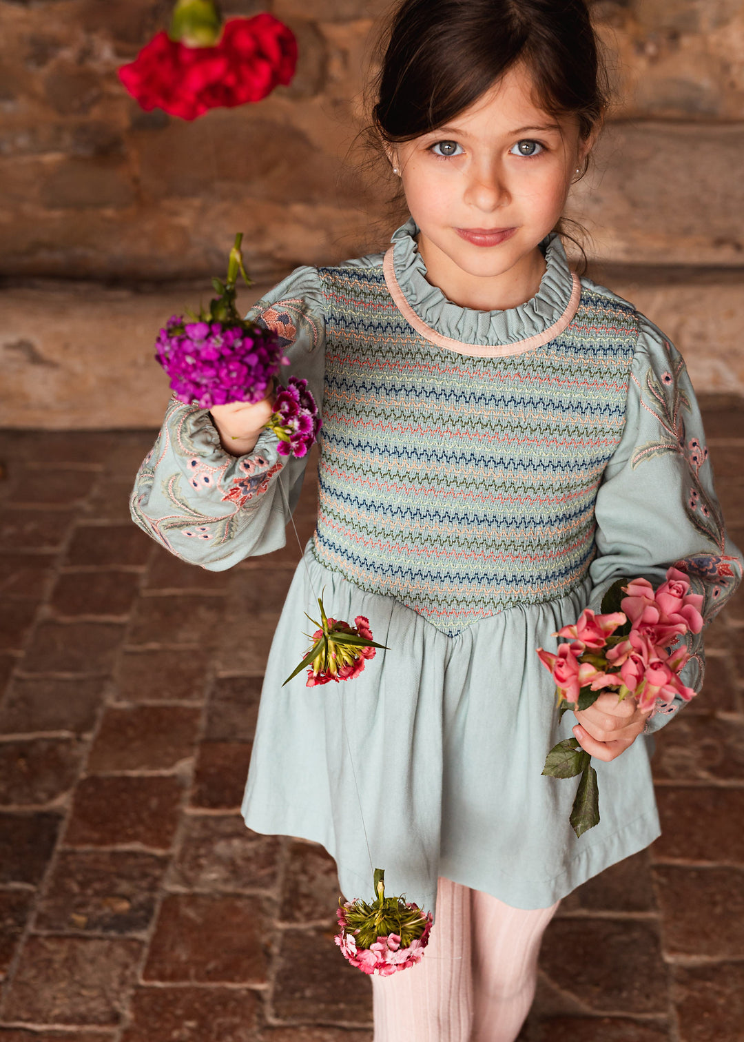 [Bachaa] Ma Cherie Blouse/ Short Dress - Blue