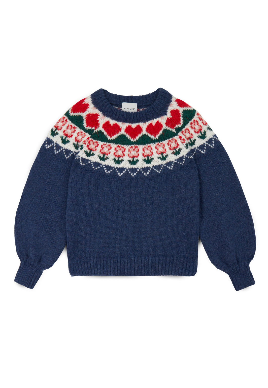 [Mipounet] Greta Nortic Sweater - Dark Blue