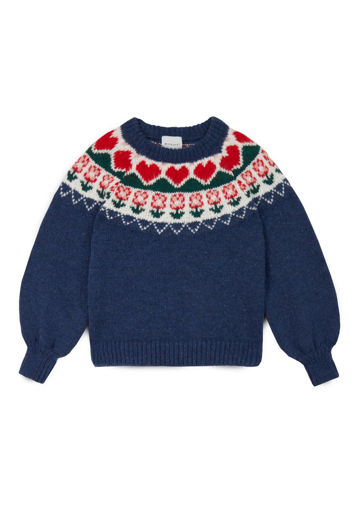 [Mipounet] Greta Nortic Sweater - Dark Blue