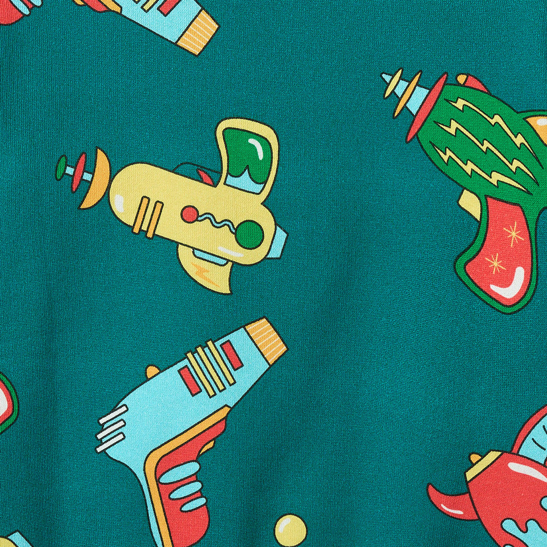 [Smafolk] Macoun Sweatpants Space Blasters- Petroleum Green