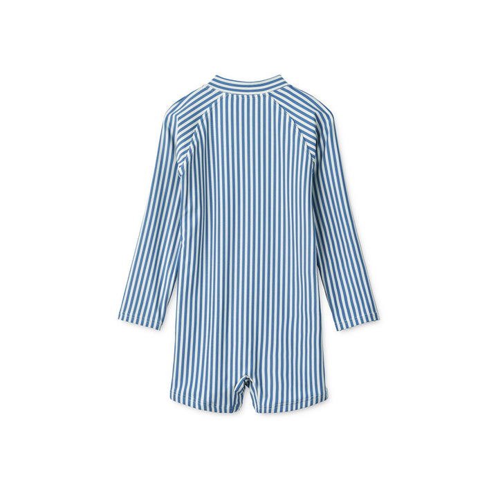 [Liewood] Max Stripe Longsleeve Swim Jumpsuit - Riverside