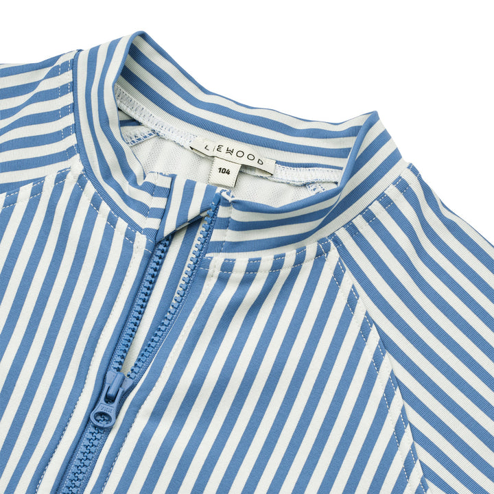 [Liewood] Max Stripe Longsleeve Swim Jumpsuit - Riverside