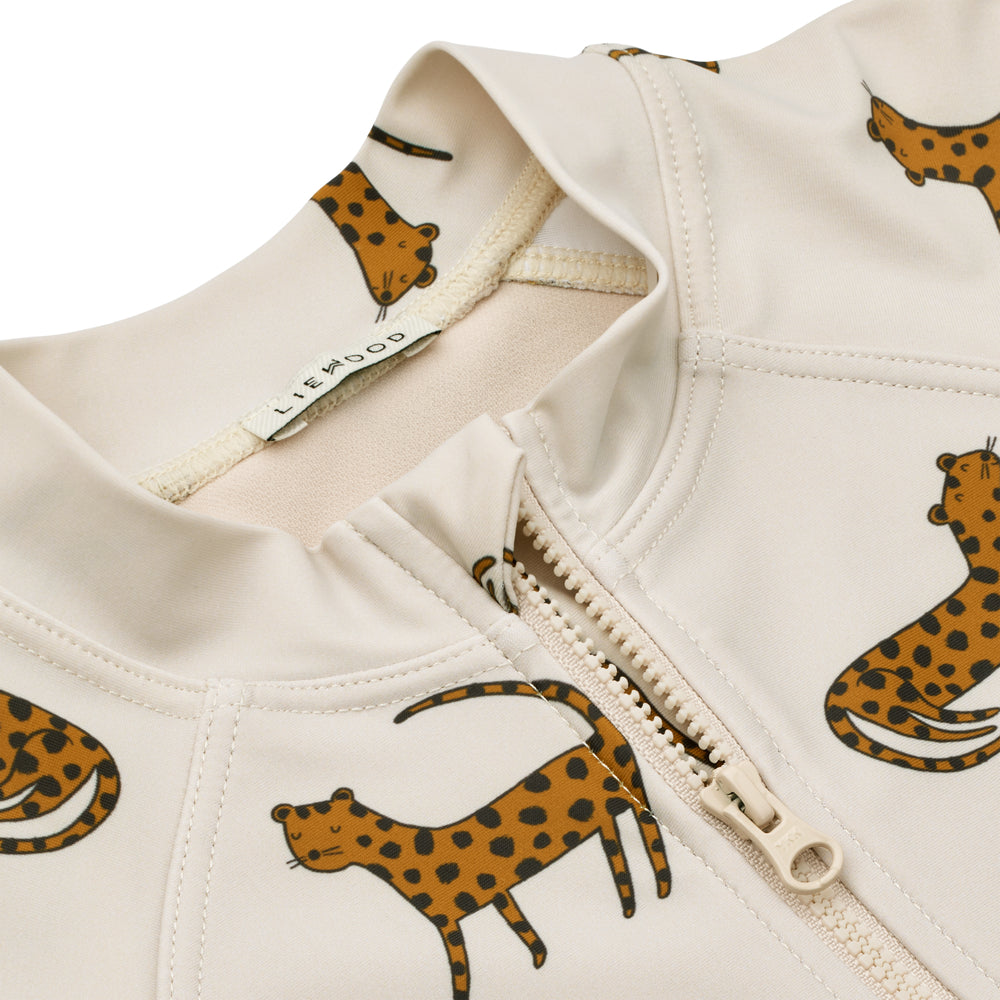 MAX SWIM JUMPSUIT LEOPARD / SANDY