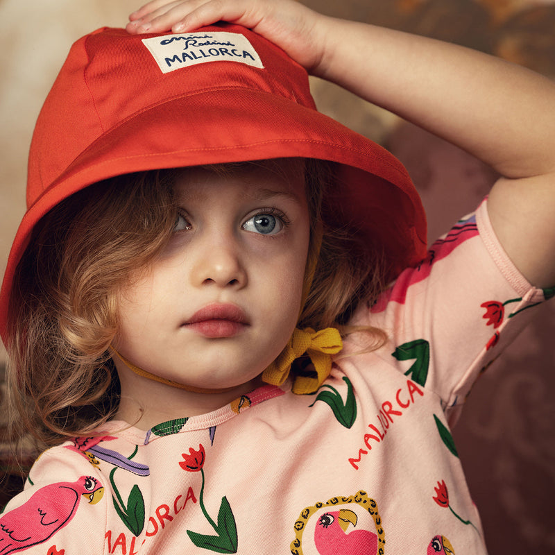 [Mini Rodini] Mallorca Patch Sun Hat - Red